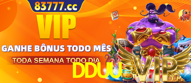 Banner promocional do DDUU oferecendo 100% de recompensas adicionais contínuas para quem fizer o login diário (Daily sign-in), com um mascote de coelho.