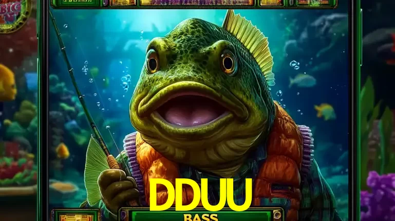 Personagem de peixe pescador do popular jogo de slot com tema de pescaria, uma das emocionantes opções de caça-níqueis para jogar e ganhar no cassino DDUU.